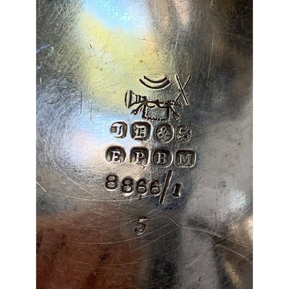 Antique James Dixon & Sons England  EPBM 3-Piece Silver-Plate Tea Set Marked - Picture 4 of 11